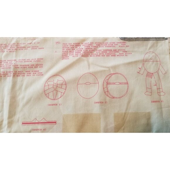 Liberty Humpty Dumpty Doll Cut and Sew Fabric Traditions 1990 Patriotic American - Picture 6 of 8